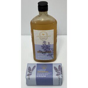Bath & Body Works Aromatherapy Sleep Lavender Vanilla Body Wash & Soap Bar -NEW
